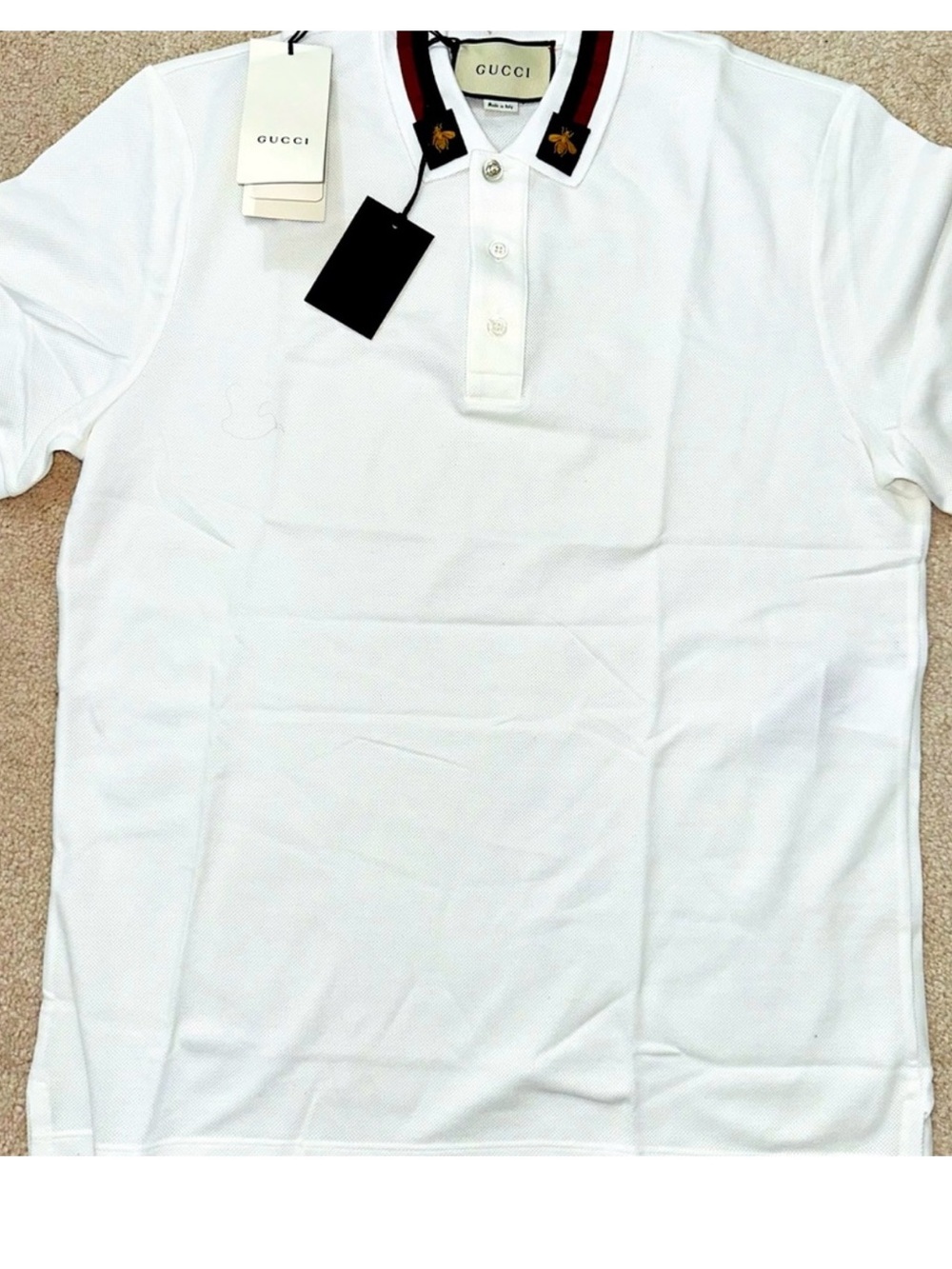 NEW GUCCI MENS HI TECH POLO STRETCH